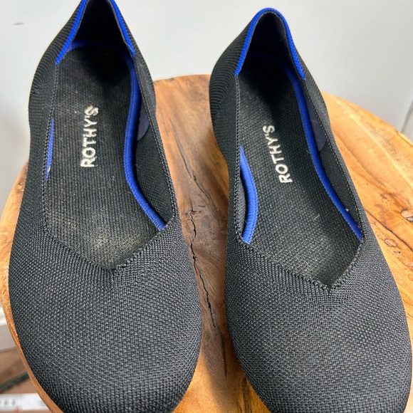 Rothy's Black and Blue Women's Shoes - Picture 8 of 11